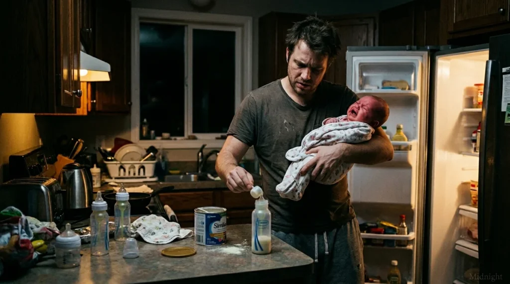 metaphor for a crying baby