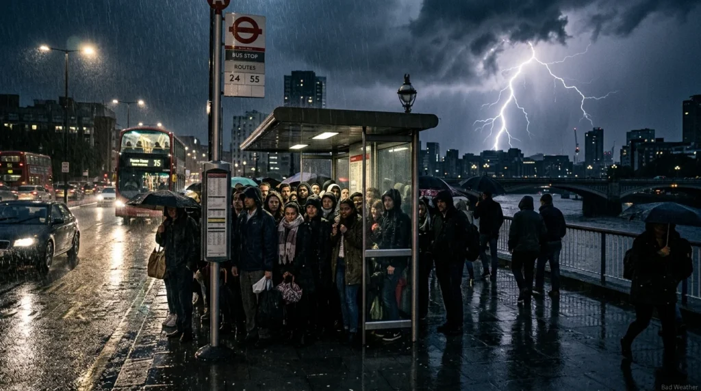 metaphor for bad weather