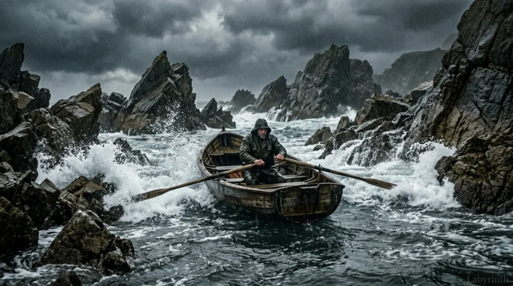 metaphor for treacherous situation