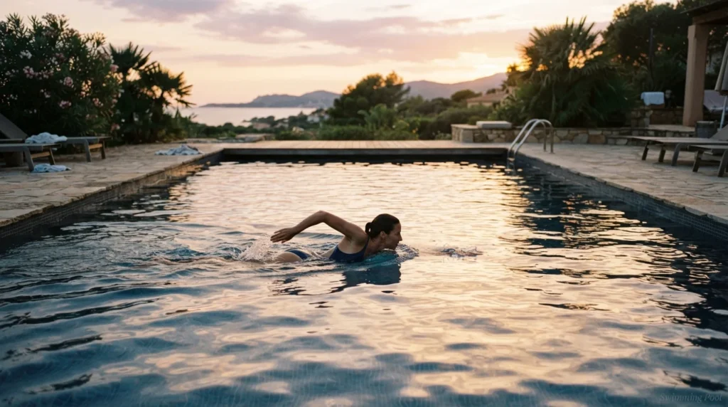 metaphor for swimming pool