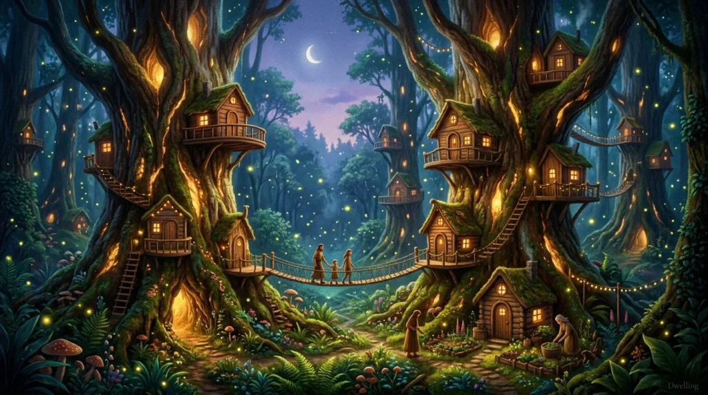 metaphors for trees in a forest